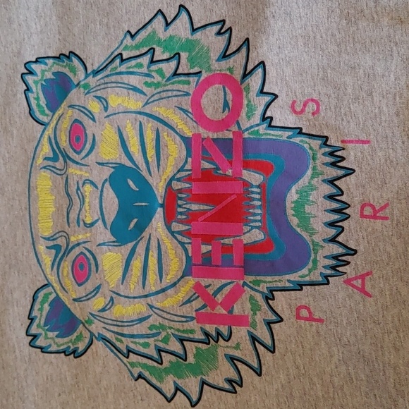 Kenzo Paris Cotton Tiger Short Sleeve T-Shirt Size Small - Picture 3 of 6